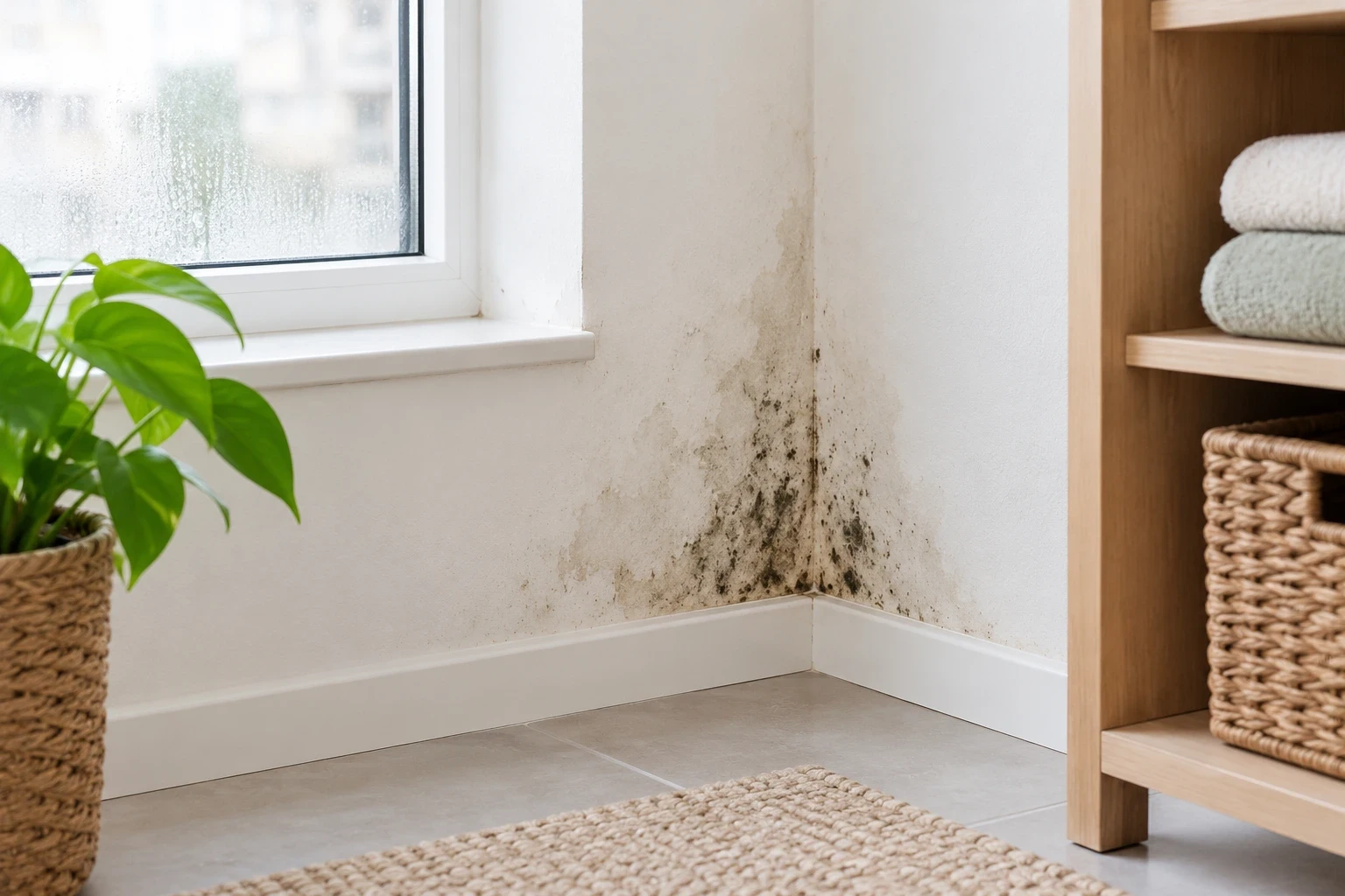 Moisture Damaged Corner By Window