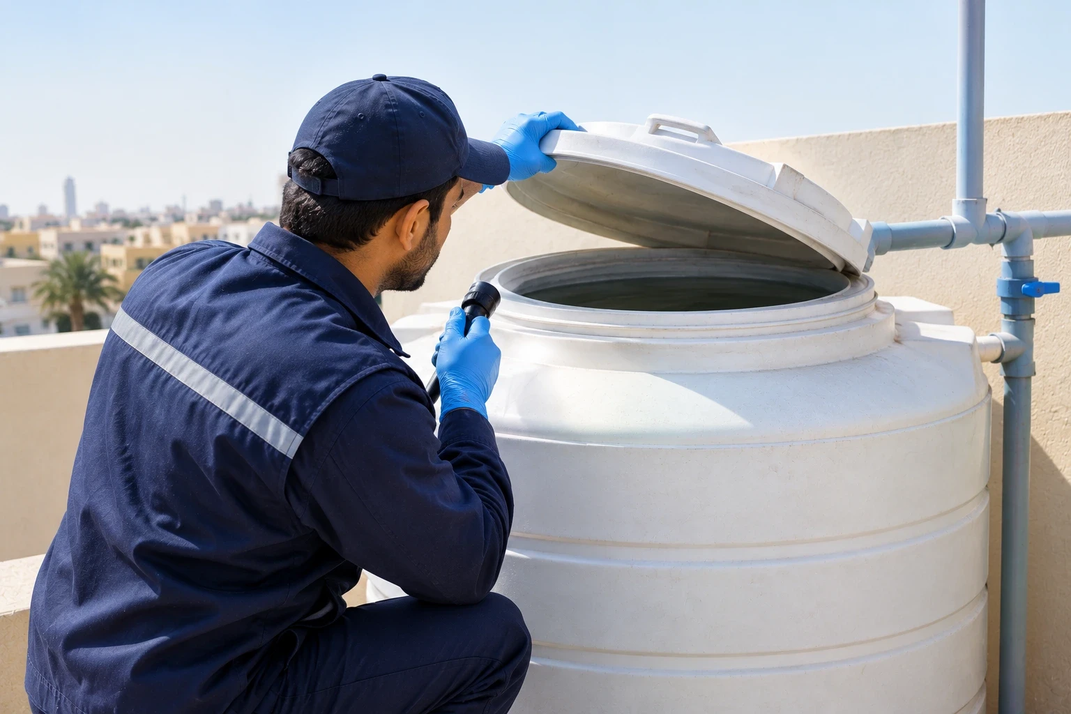 Rooftop Water Tank Inspection 1